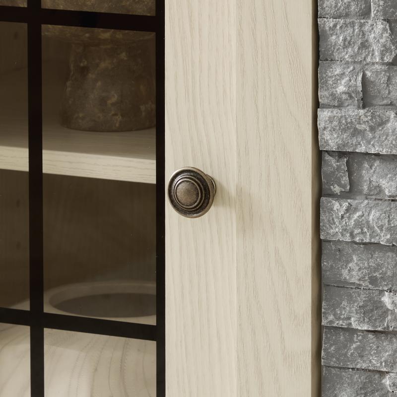 [Bellemave]58" Modern TV Stand with 2-Door Storage & 18" Electric Fireplace, Faux Stone Media Console Cabinet, White Large Entertainment Center for Living Room