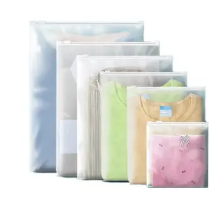 Smoer Apparel Zip Bags,100 pcs 12x16 Frosted Zipper Poly Bags for Packaging,Plastic Packing Bags for Clothes Selling,Jacket,Jeans,T Shirt,3 Mil Thick with Vent Holes (12 x 16" (M), 100)