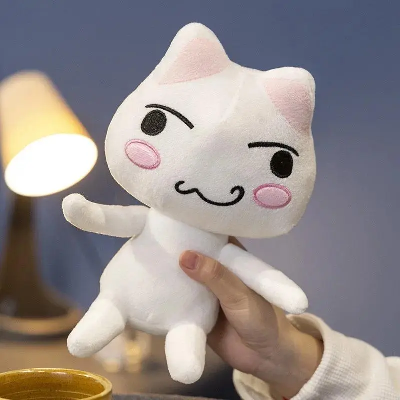 2026 new hot item Lovely Toro Inoue Cat Plush Toy Couple Black White Cat Plushie Smiling Cartoon Animal Dolls Room Decoration Birthday Gift