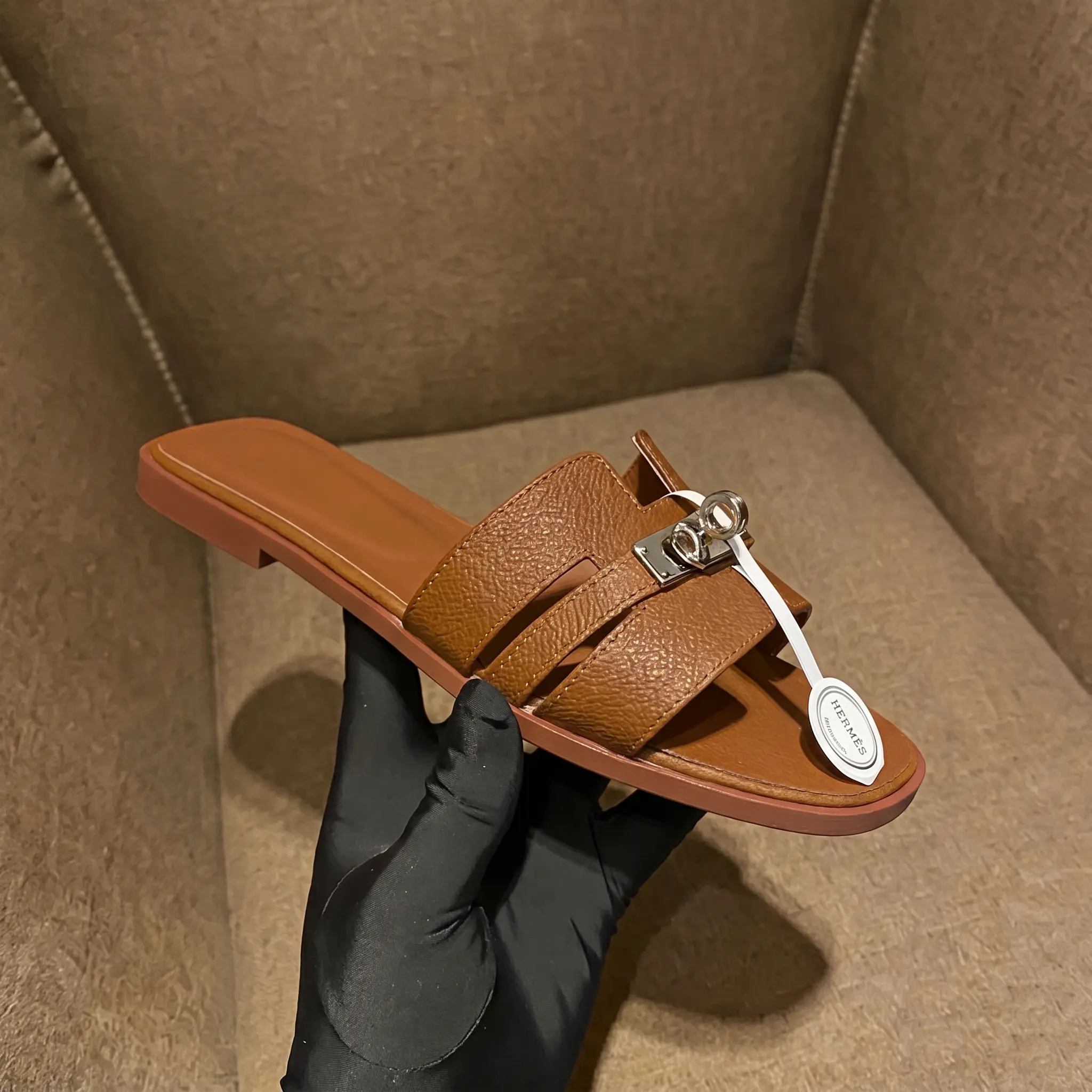 Women's Fashion Summer Slide Sandals, Classic Versatile Metal Buckle, Easy Slip-on Design