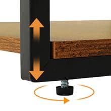 Sikaic LED Nightstand with Charging Station Brown Wood Bedside Table 2 Drawers 2 USB Ports RGB Lights for Bedroom Living Room Modern Storage Shelves & Hooks