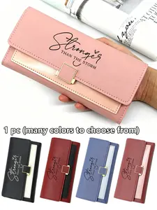 Large PU Leather Wallet Coin Purse Card Holder with Credit Card Slots, Secure Snap Closure, Multi-Function Gift for Special Occasions