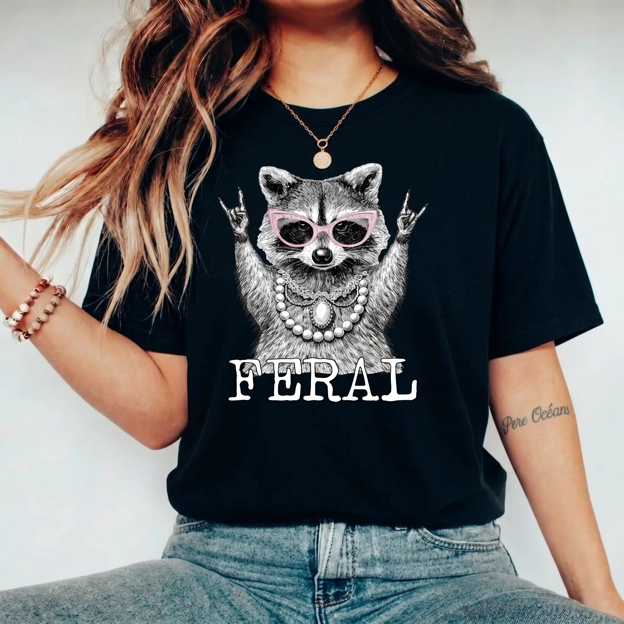 Feral Raccoon Shirt, In My Feral Era T-Shirt, Funny Trash Panda Shirt, Chaos Mom Tee, Viral Meme Gift For Her Apparel
