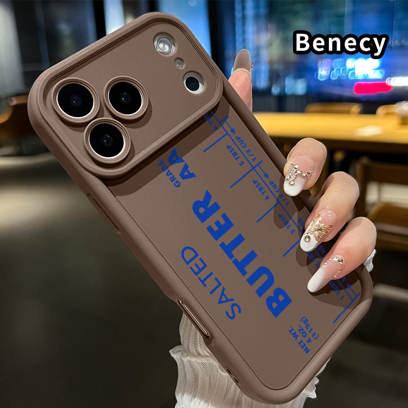 Phone Case for iPhone 17 Pro Max 16 Plus 15 14 13 12 11 Air E Salted Butter Measure Anti-Scratch Shockproof Soft Silicone Protective Cover Phone Case for iPhone 17 Pro Max 16 Plus 15 14 13 12 11 Air E Salted Butter Measure Anti-Scratch Shockproof Soft Silicone Protective Cover
