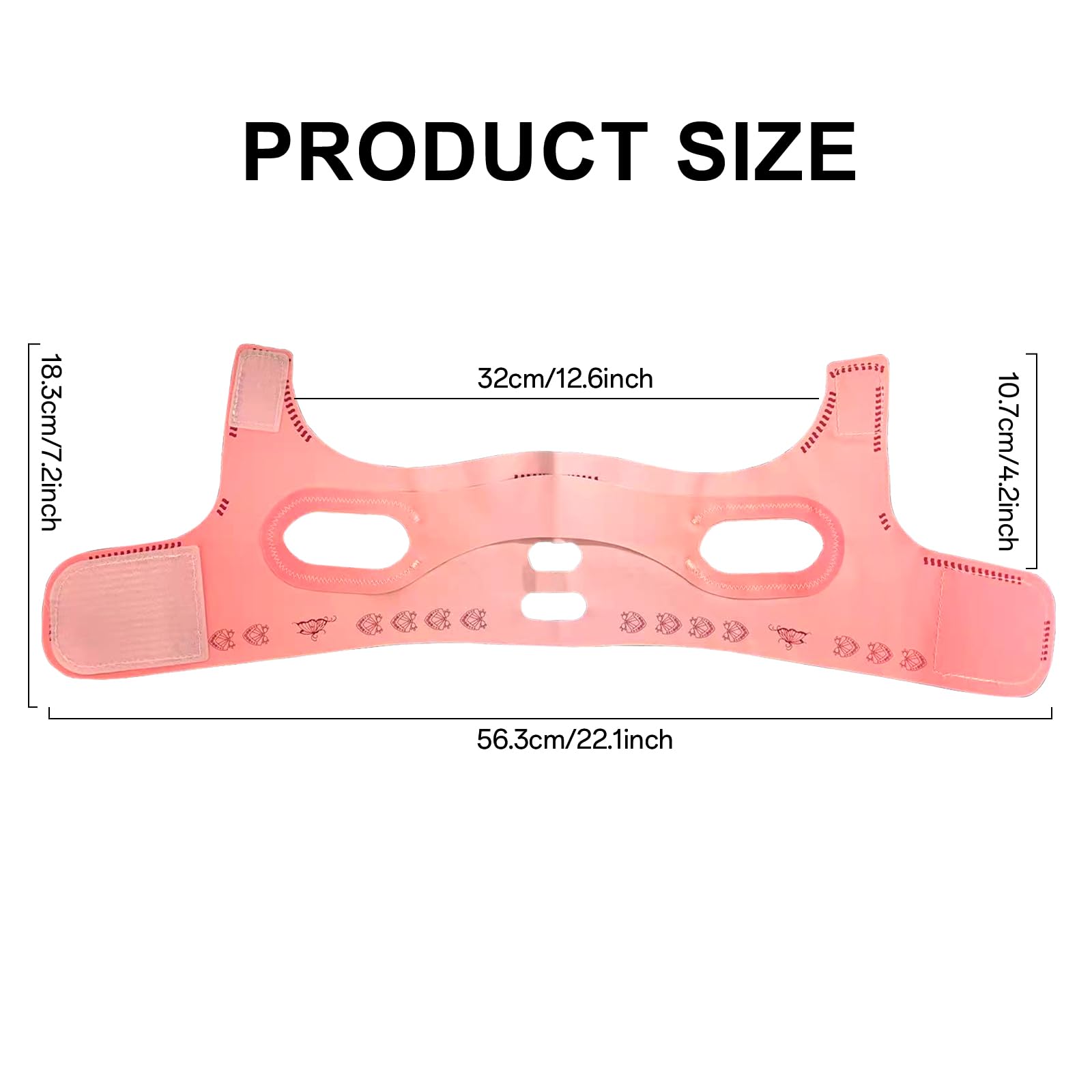 Adjustable V Line Face Slimming Strap – Double Chin Eliminator and Jawline Sculptor, Neck Lift Belt for Sleeping, Reusable Face Lifting Band for Tightening and Shaping