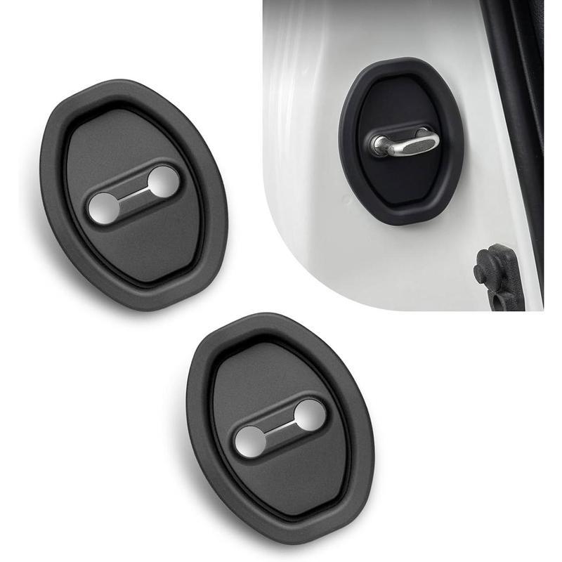 4 pieces / 8 pieces silicone door latch cover, car door latch anti-rust plug protector, universal attack door latch protection silent shock-absorbing pad, decorative lock accessories for most vehicles