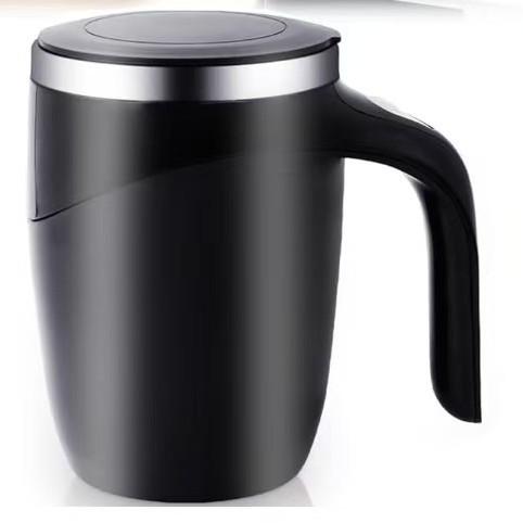 USB Rechargeable Automatic Stirring Mug Hands-Free Magnetic Stirring Travel Coffee Cup for Office and Car with Washable Stainless Steel Design,UU