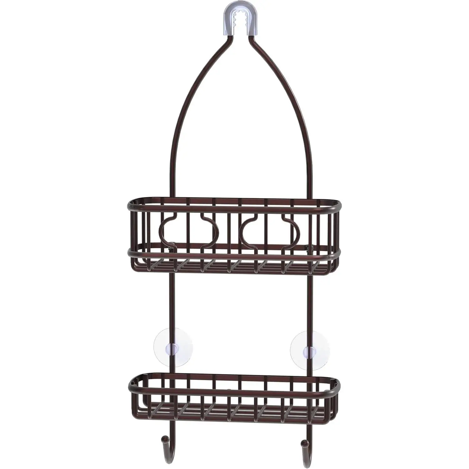 Bathroom Hanging Shower Head Caddy Organizer, Bronze (22 x 10.2 x 4.2 inches)