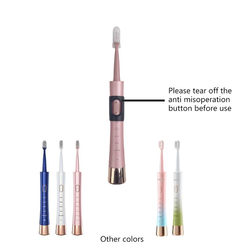 Electric Toothbrush Set, 1 Box Electric Toothbrush & 8 Counts Replacement Brush Heads, Oral Care Product for Adults, Intelligent Deep Cleaning Toothbrushes