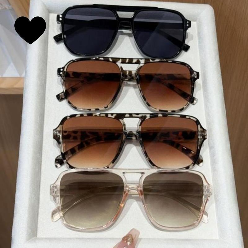 4-Pack Unisex Aviator Sunglasses – Y2K Retro Look, UV400 Protection & Lightweight, Ideal for Outdoor Activities & Sunny Days simple style sunglass