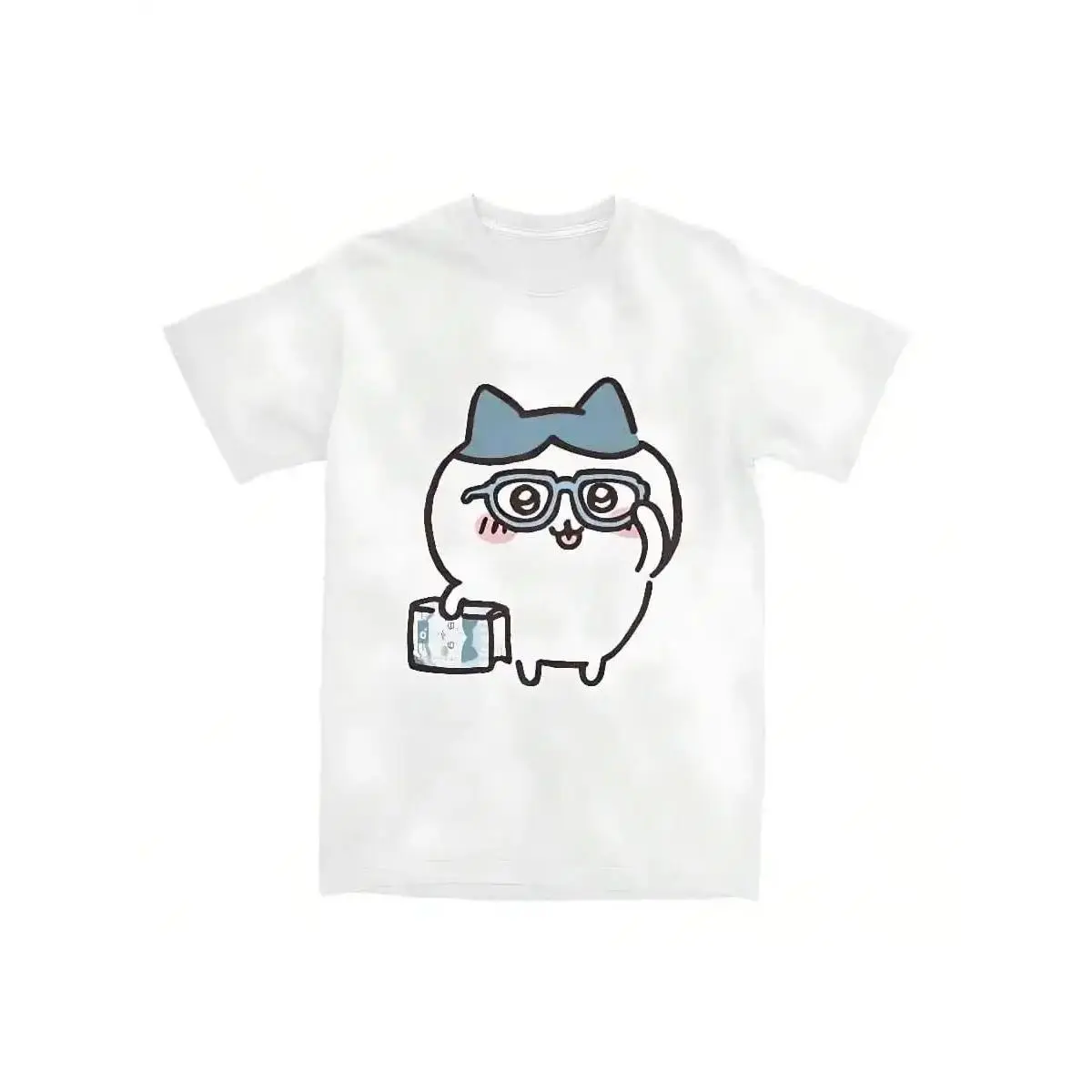 Cute Hachiware wearing glasses Shirt and Sweatshirt, Cute Japanese Anime Manga Inspired Shirt, Unisex Shirt, Birthday gift for Men Women
