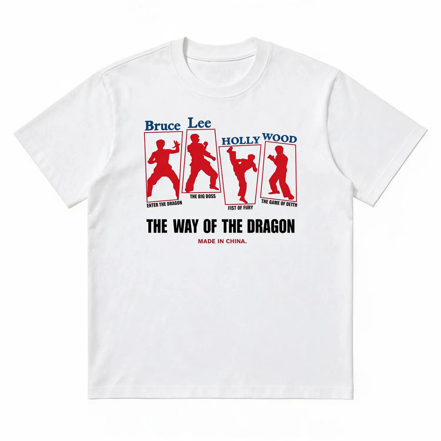 Unisex Vintage Graphic T-Shirt |     Trendy Bruce Lee Streetwear Tee |     Soft Cotton Casual Short Sleeve Top |     Men's Summer Graphic Shirt