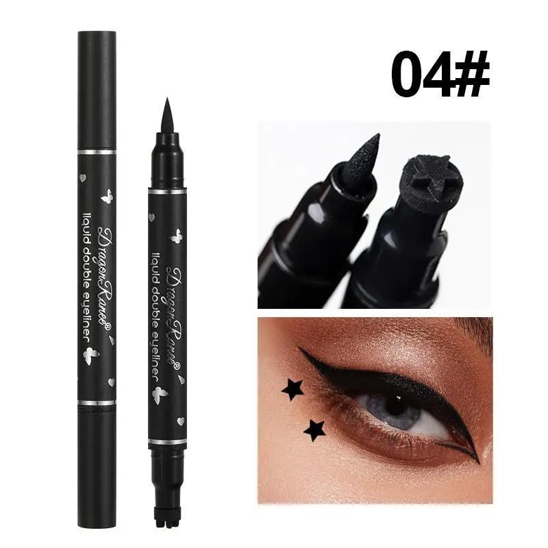 Double-Ended Eyeliner Stamp Pen Set, 5pcs Waterproof Long-Lasting Eyeliner Pens, Quick-Drying with Precise Flexible Tip and Comfortable Grip, Professional Daily Makeup Accessories #TOP PICKS
