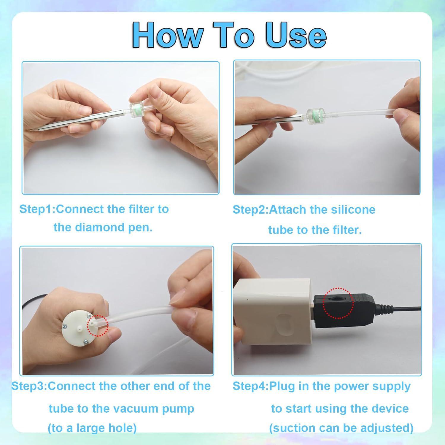 Bad eyesight & shaky hands ruining your diamond art? This electric suction pen picks gems perfectly every time!