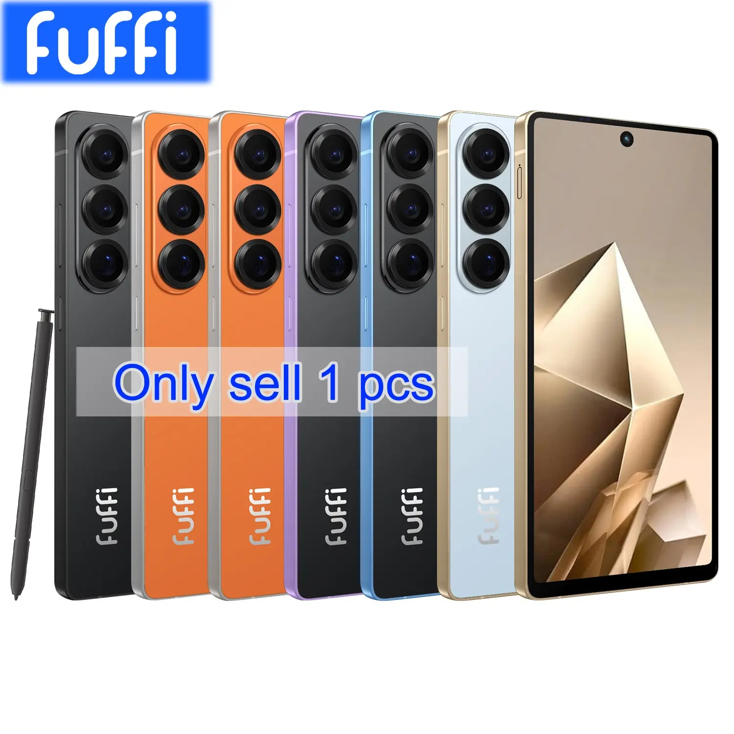 Fuffi Smartphone 6.8 Inch Screen, 6gb RAM 64GB Storage, Quad-Core Processor, Android 12 Os, Dual Sim Card Slots, Type-C Charging