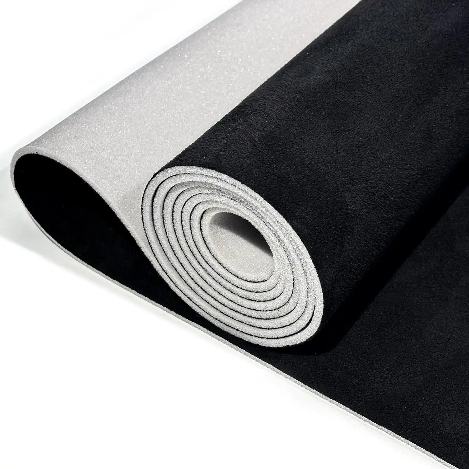 Suede Auto Headliner 98" L * 58" W with Foam Backing - Tube Packaging - Black for Car/Truck/SUV/RV Roof - Home Repair/DIY Headliner