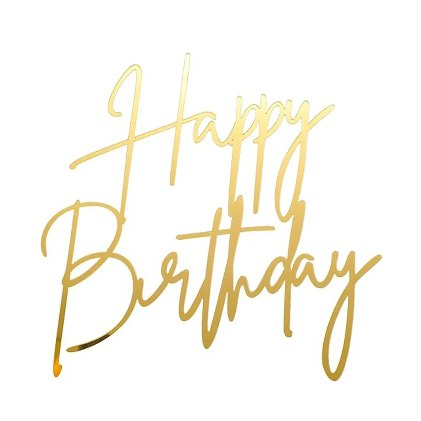 Happy Birthday Cake Toppers, Elegant Cake Decorations, Perfect for Parties, Weddings, Birthdays, and Special Occasions