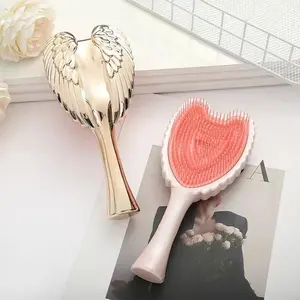 Professional Anti-Knot Mini Angel Hair Comb – Anti-Static Scalp Massage, Portable Salon Hairdressing Smoothing Comb