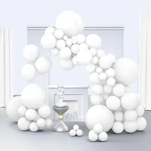 White s, 150 pcs Different Sizes Pack of 18 Inch 12 Inch 10 Inch 5 Inch Matte White Latex s for Garland Arch as Birthday Party Wedding Decorations