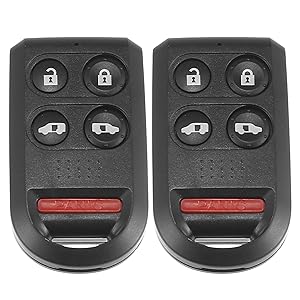 2pcs 313.8MHz OUCG8D-399H-A Replacement Smart Proimity Keyless Entry Remote Key Fob for Honda Odyssey 2005-2010 5 Buttons