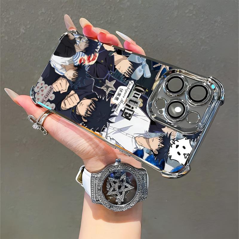 Jujutsu Kaisen Fushiguro Megumi Anime Fan Phone Case Cute Pretty Boy Artwork for Halloween Christmas Gift Compatible with iPhone 11/12/13/14/15/16 (Pro Max/Plus)