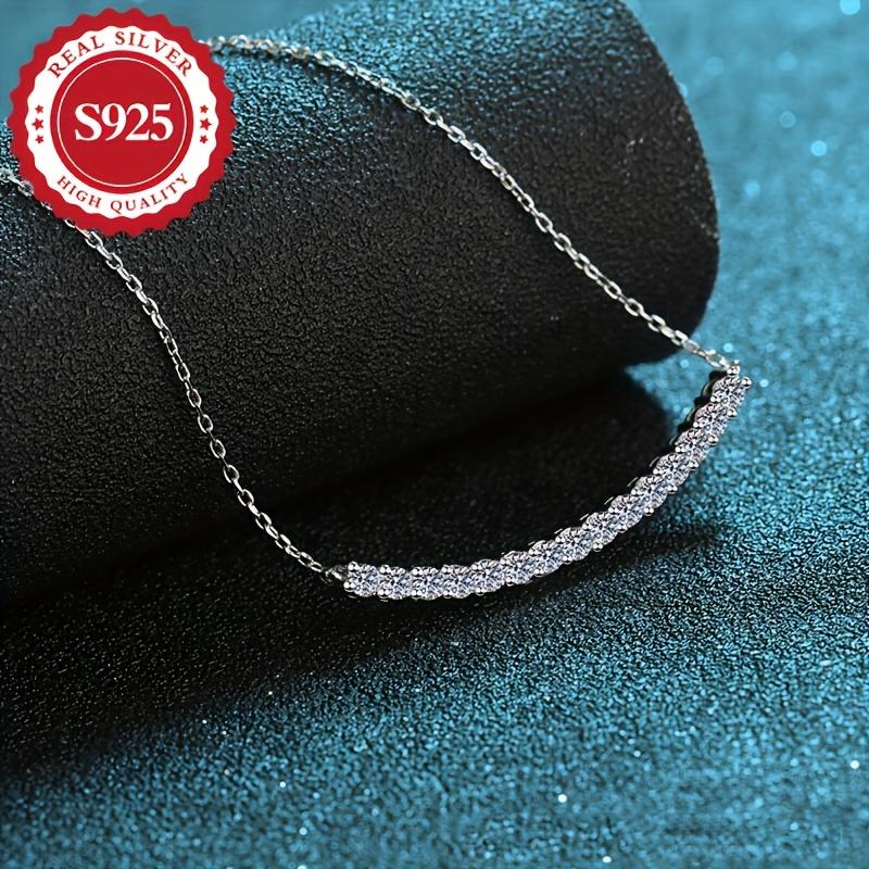 Fashionable Gift for Holidays - Hypoallergenic S925 Silver - Special Craftsmanship Smile Pendant - 4.3G Necklace for Women
