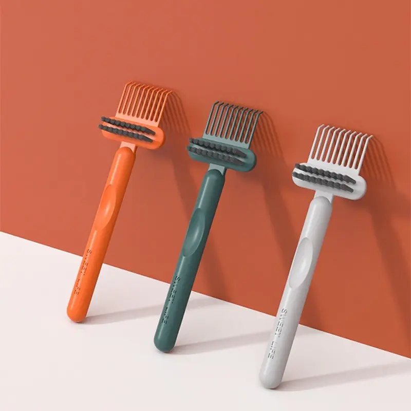 3-Pack Comb Cleaning Brush, Simple Perforated Air Cushion, Hair Massage Cleaner, Essential Grooming Tool, Efficient Comb Cleanser