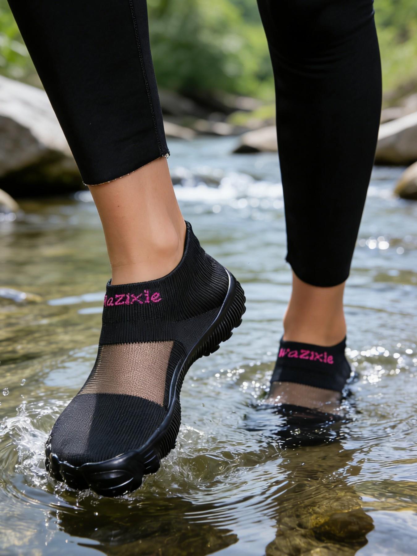 Breathable Wide Toe Barefoot Shoes, Unisex Non-Slip Minimalist Design, All-Season Comfort Mesh Water Shoes, Ideal for Outdoor Activities