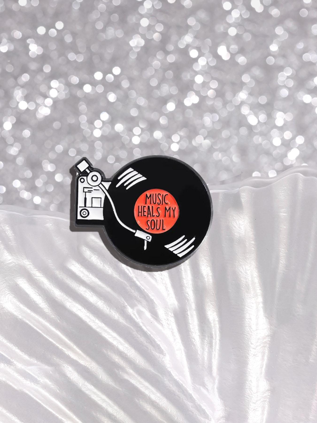 Record Design Brooch, Cute Clothes Badge, Hat Clip, Fashion Accessories for Men & Women, Enamel Pin Suitable for Backpacks, Jeans, Scarves, Hats Decoration Record Design Brooch, Cute Clothes Badge, Hat Clip, Fashion Accessories for Men & Women, Enamel Pin Suitable for Backpacks, Jeans, Scarves, Hats Decoration