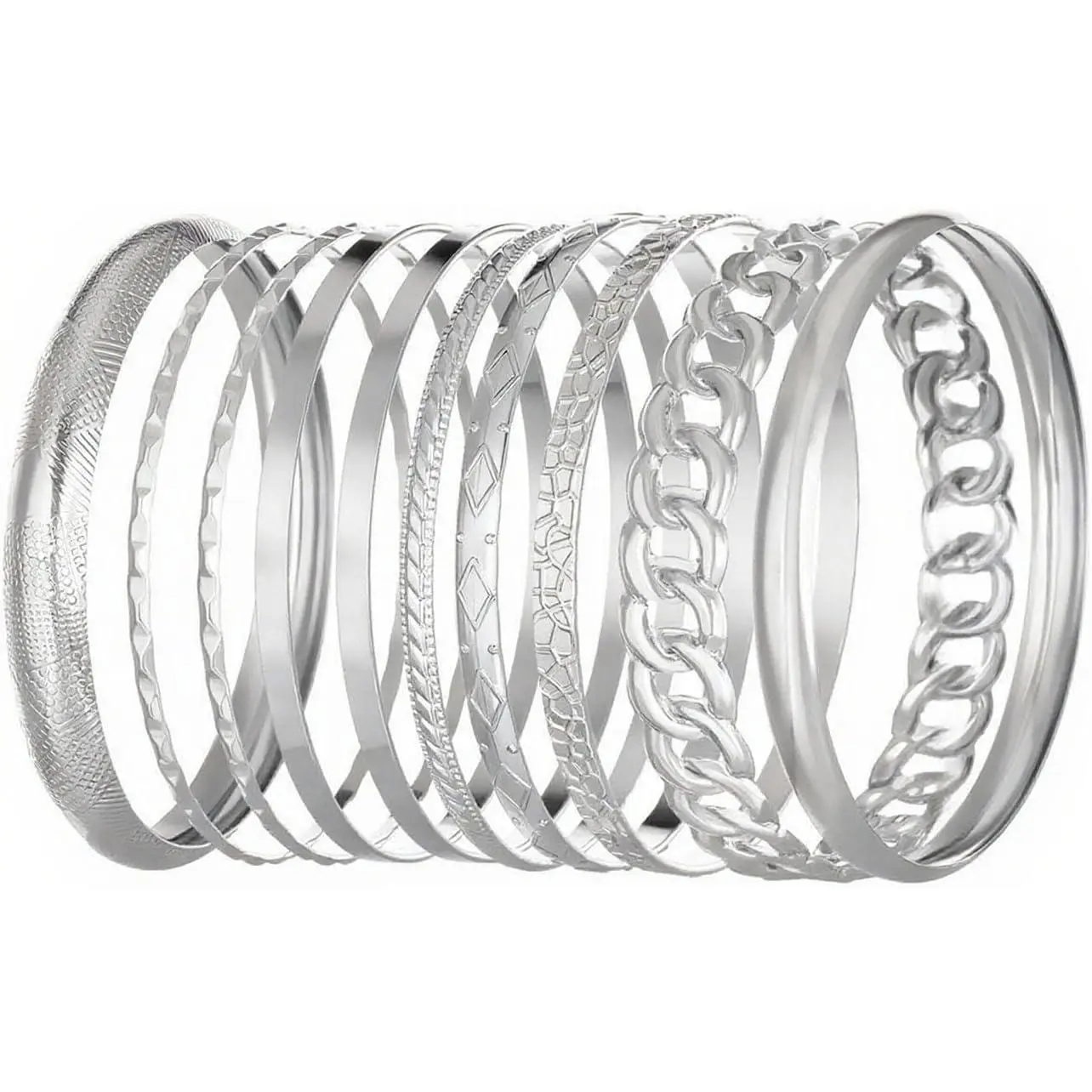 Layered  Cuff Bangle Bracelets Stackable Indian Thin Round Bangle Bracelet for Women Minimalist Simple Stack Bracelet Trendy  Gifts