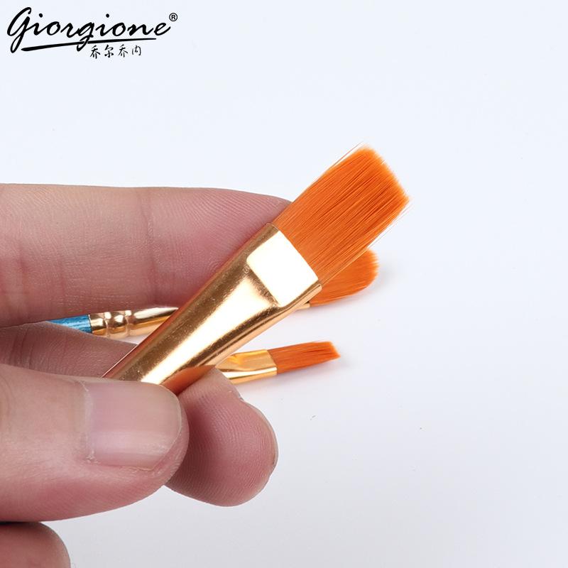 Art Pearlescent Blue Watercolor Brush Pens Set - 12 Nylon Gouache Oil Paint Brushes for Artists, Trendy Art Supplies