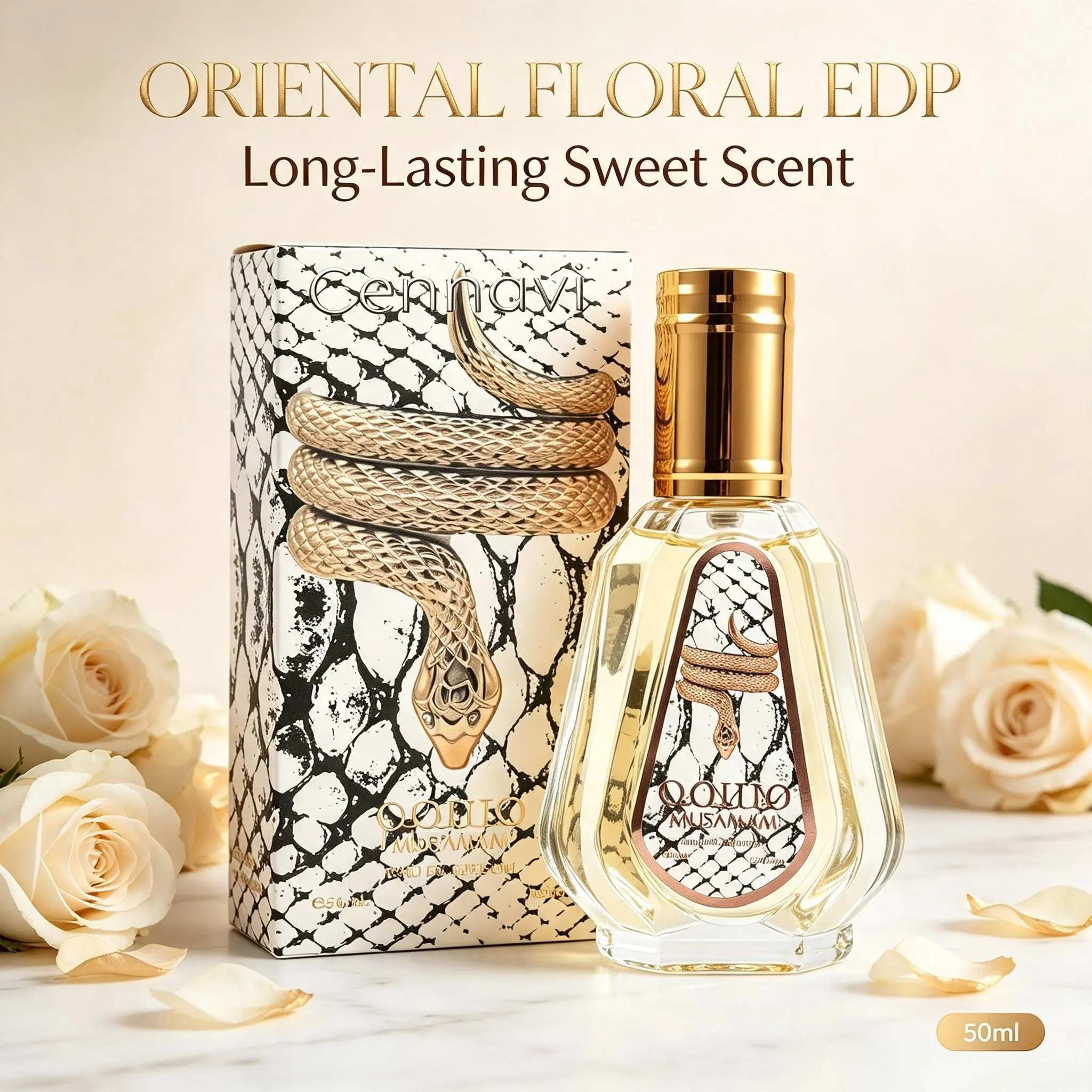 Women's Elegant Floral Eau De Toilette Perfume - Romantic Rose Lavender & Sweet White Florals Scent, Long-Lasting Soft Feminine Fragrance, Daily Casual Wear, Ideal Birthday Holiday Gift for Ladies