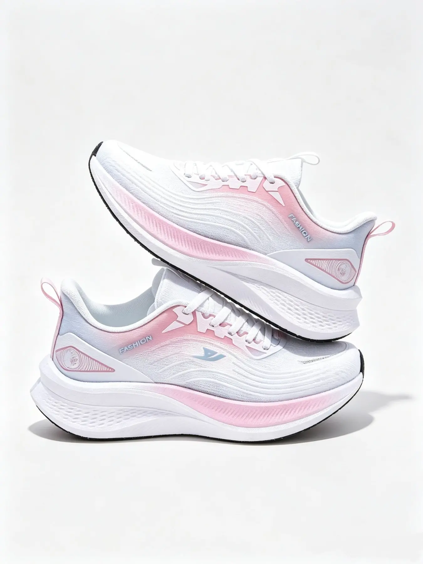 Women's Large Size Running Shoes, Casual Running Sneakers, Breathable Mesh, Shock Absorption, Lightweight, Non-Slip, Casual Outdoor Wear, All-Season Comfort