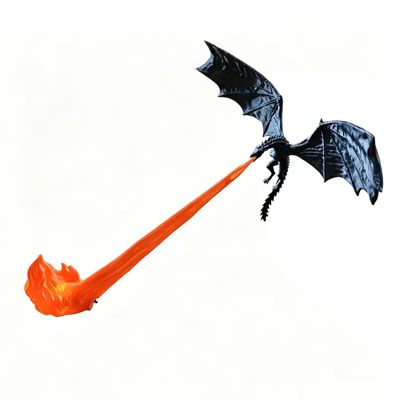 3D Dragon Flame Sculpture Decorative Figurine, Perfect for Home Office Desk Cabinet Computer Table Decoration, Unique Artistic Gift Idea, Ornaments, Home Decor Statue