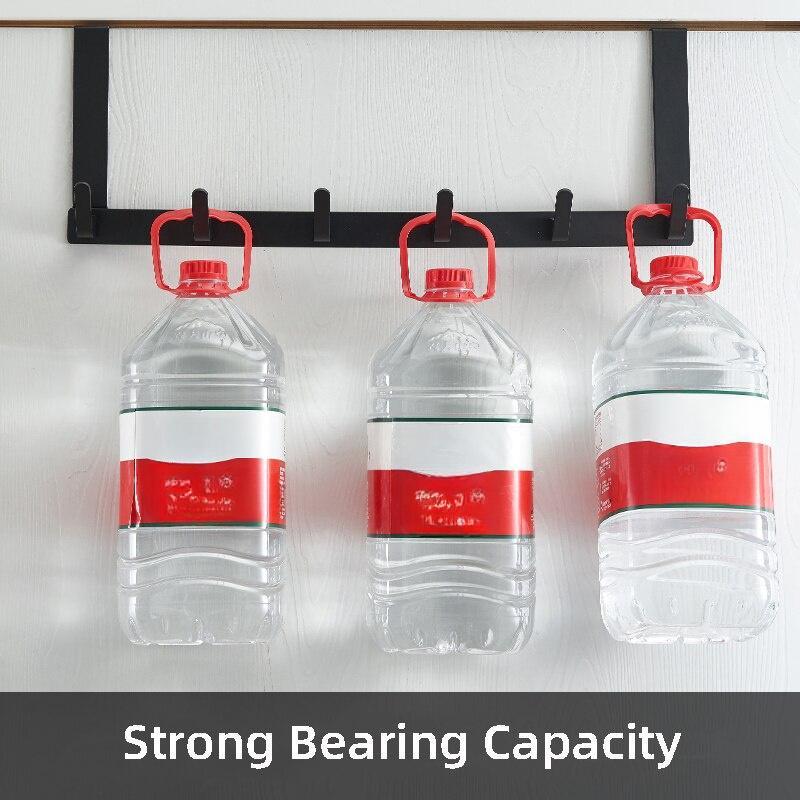 Door Back Hook, 1 Count Punch Free Door Hanger, Door Back Hanging Hook, Home Organizer for Bathroom Kitchen, Home Space Saver, Hangable, U Shaped Hook, Storage Hooks