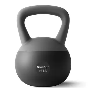 Homhut Soft Kettlebell Cushioned Soft Base Sand Filled Anti Collision Ergonomic Wide Grip Home Fitness Equipment Strength Training Indoor Full Body Weight Training Gear For All Fitness Levels