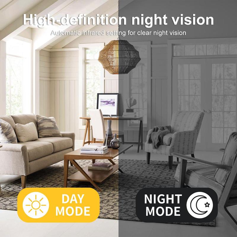 Indoor Security Camera Wireless Camera Hidden Spy Camera for Home Use, Mini Security Wireless WiFi Camera, Night Vision Nanny Cam for Baby, Pets, Compatible with Smartphone, Tablets Indoor Security Camera Wireless Camera Hidden Spy Camera for Home Use, Mini Security Wireless WiFi Camera, Night Vision Nanny Cam for Baby, Pets, Compatible with Smartphone, Tablets