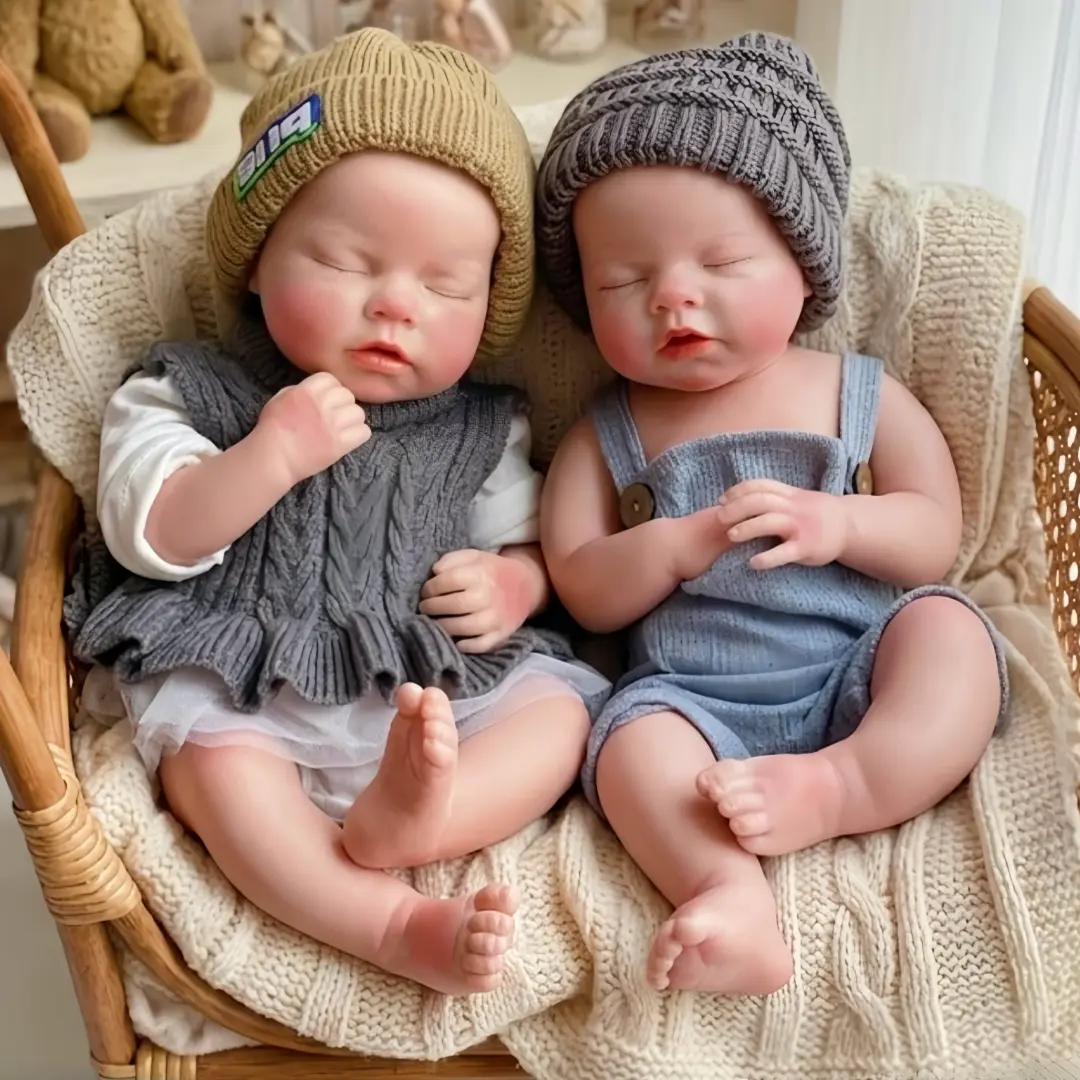 Otarddolls 1PC 20in Realistic Newborn Sleeping Reborn Baby Doll - Full Soft Solid Silicone, 3D Painted, Open Mouth, Collectibles for Loved Ones