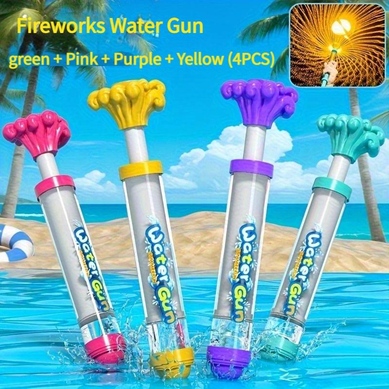 4pcs Set Push-Pop Firework Water Toy, Romantic Firecracker Sprayer Suitable for Parties and Outdoor Fun Props, Holiday Gift