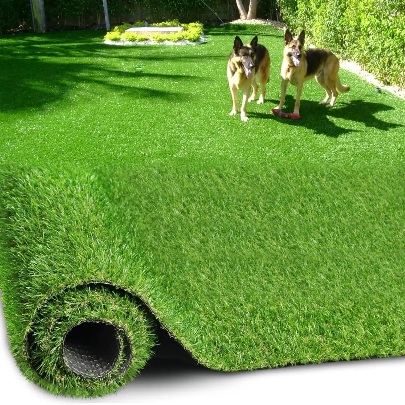 Artificial Grass Carpet, Plastic Lawn Mat, Interlocking Rug, Roof Installation, Landscape Greening, Durable Synthetic Turf