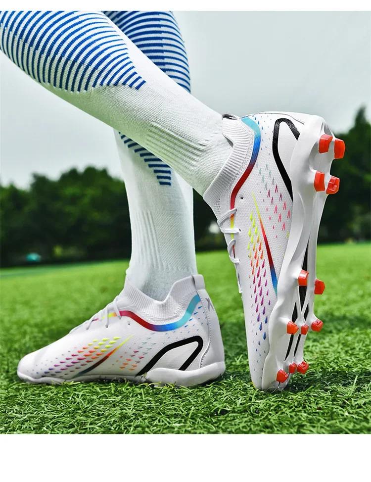 New Cross-Border Football  for Men And Women Training Cleats Short Durable for Primary And Middle School Students anti-slip sport shoe