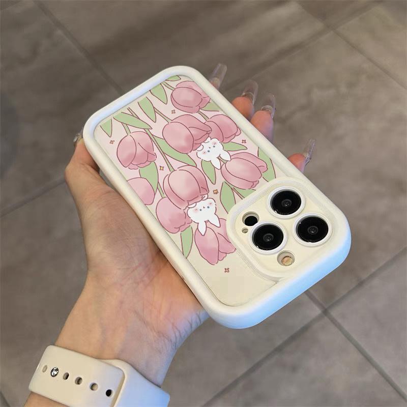 for iPhone mobile phone case suitable for iPhone 17 E Air Pro ProMax iPhone16 15 14 Plus 13 12 Mini 11 X XS XR mobile phone case cartoon cute couple style new fashionable creative personality white system mobile phone case picture