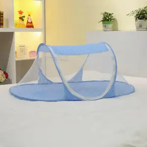Portable Baby Mosquito Net Tent, Foldable Pop Up Newborn Sleep Tent with Zipper Closure, No Installation Breathable Mesh Protection for Travel, Beach & Camping