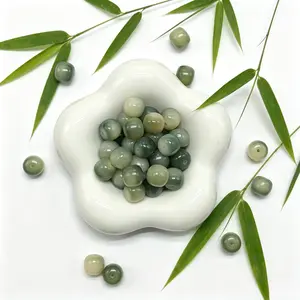 [NEW] K74-10*11mm Jade Mist Barrel Bodhi|for Bracelet & Jewelry DIY making