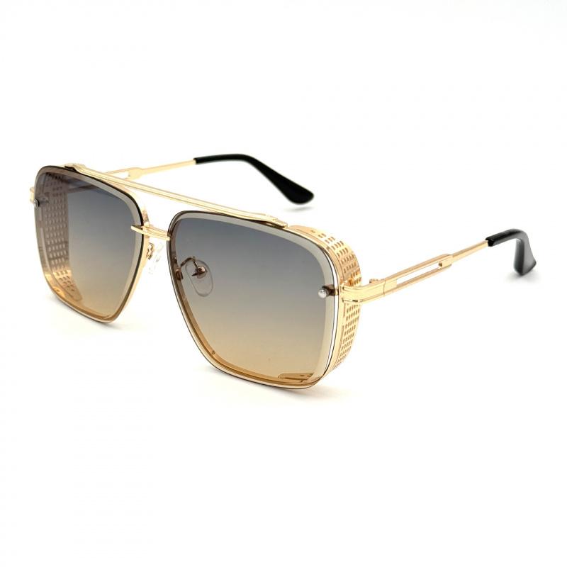 Sunglasses Mens Women Vintage Pilot Square Trendy Metal  display picture 3