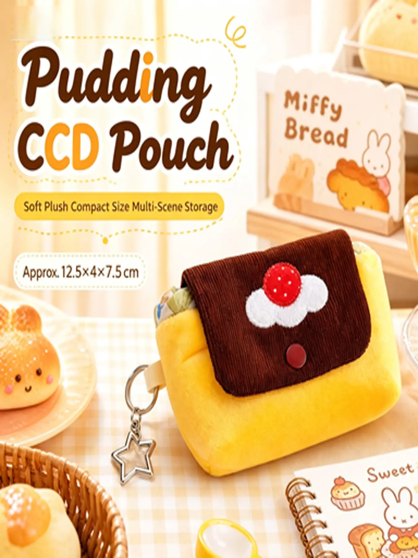 Mini Pudding Wallet & Card Holder, Compact and Portable, Ideal for Cash, Cards, Coins, Earphones, Keys, Travel, Shopping, School