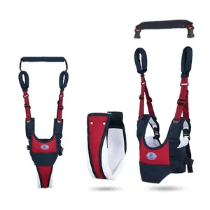 Baby Walker Toddler Walking Assistant, Handheld Stand Up and Walking Learning Leash Kids Safety Breathable Walking Harness Walker for Baby 6-27 Months (Red)
