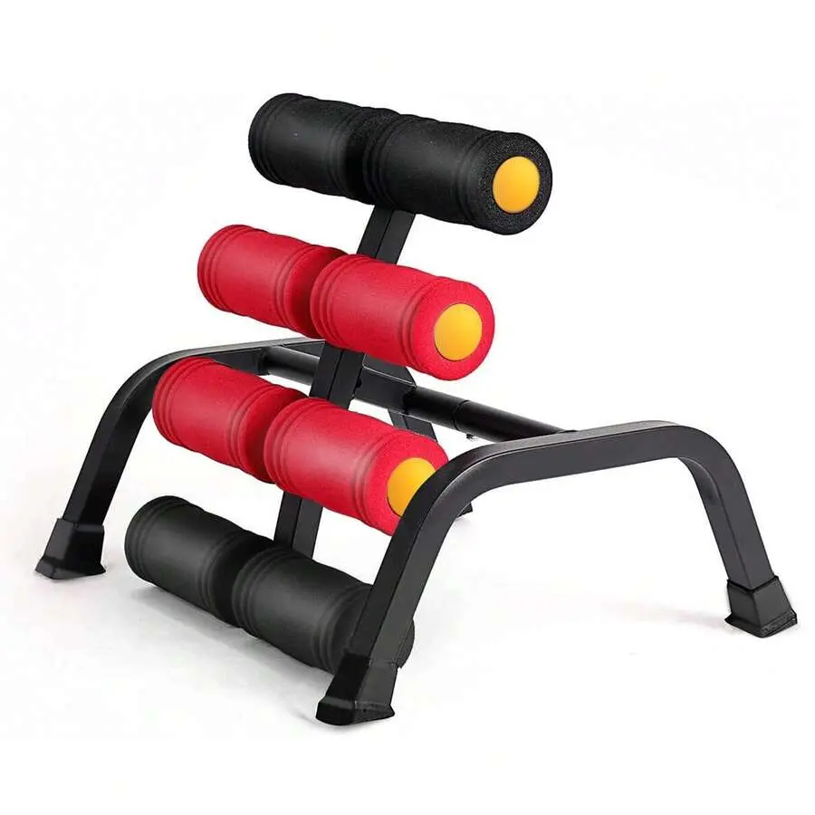 Inversion Table Machine, Iron Material Red, with LCD Display for Home Use chest trainer