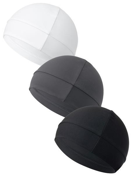 3pcs Simple Style Plain Color Skull Beanie for Men & Women, Casual Sportive Breathable Beanie Hat for Outdoor Sports for Men & Women, Fitted Hats, High Quality Hat