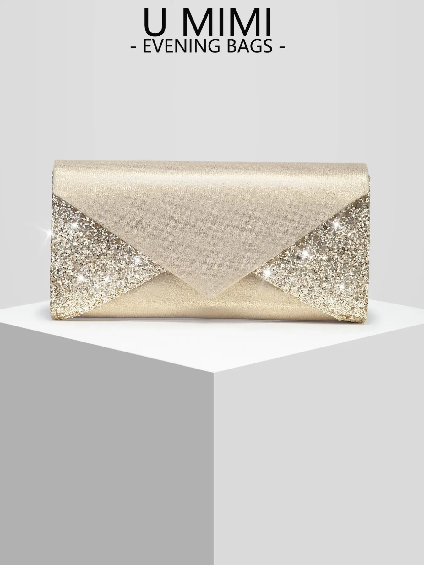 New Women's Glittering Sequin Evening Clutch Purse, Bridal Wedding Party Handbag, Crossbody Bag, Perfect for Weddings, Events, Parties, Best Gift for Women